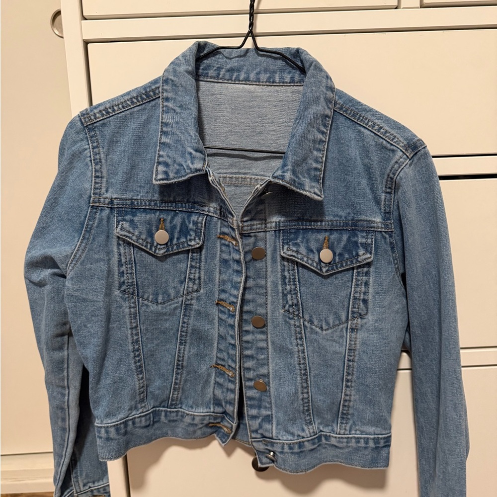 SHEIN Light Blue Denim Jacket